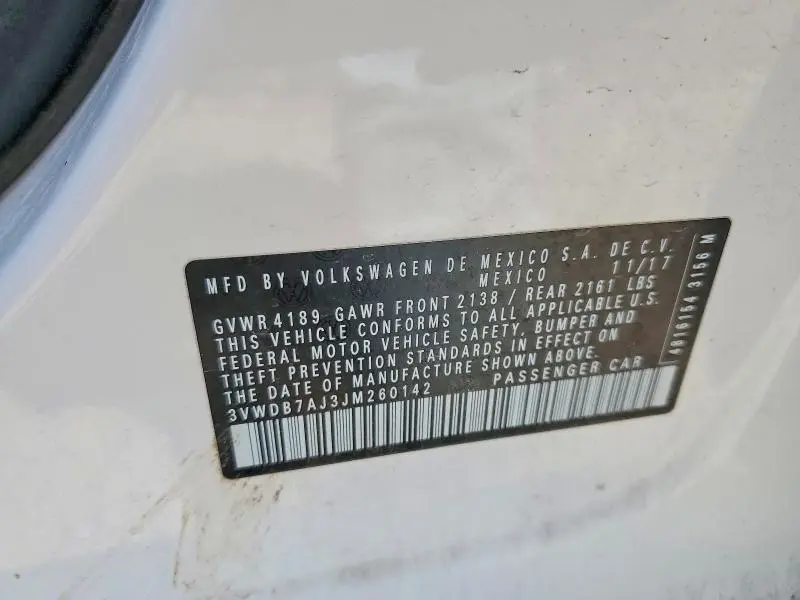 2018 VOLKSWAGEN JETTA SE  