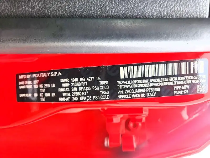 2017 JEEP RENEGADE LATITUDE  