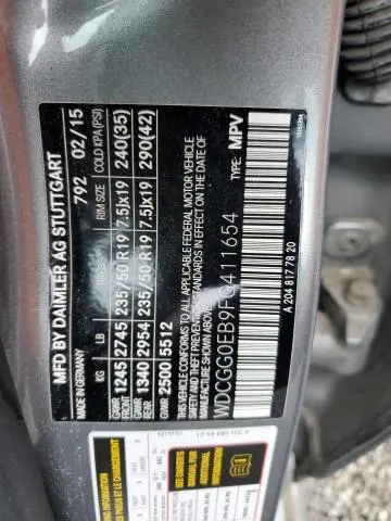 2015 MERCEDES-BENZ GLK 250 BLUETEC  