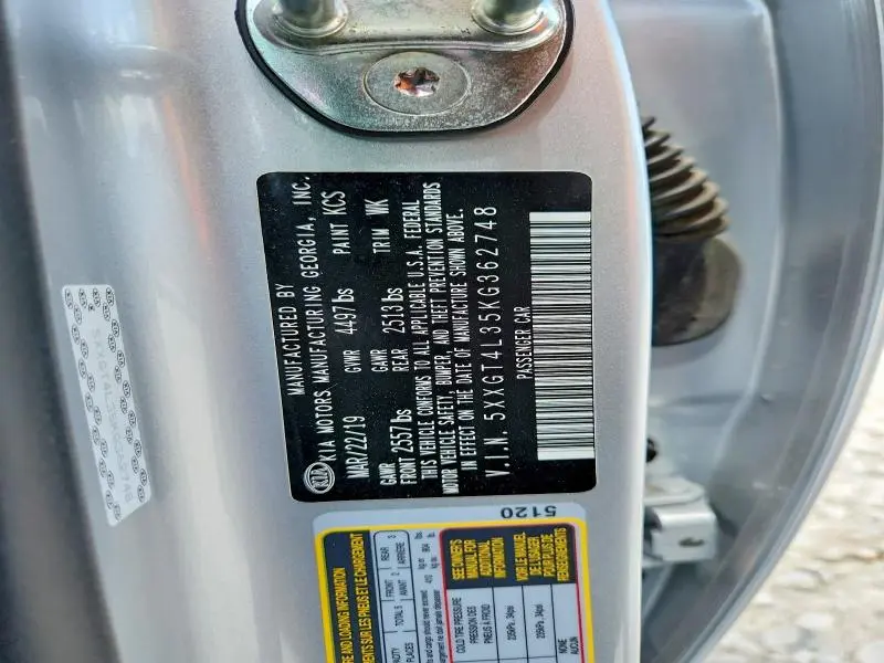 2019 KIA OPTIMA LX   