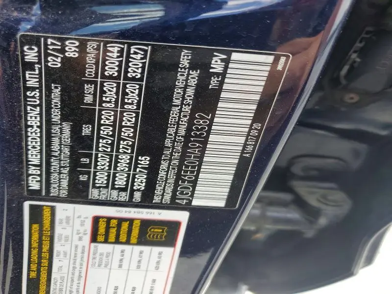 2017 MERCEDES-BENZ GLS 450 4MATIC  