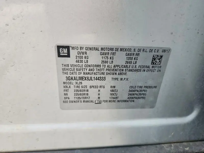2018 GMC TERRAIN SLE  