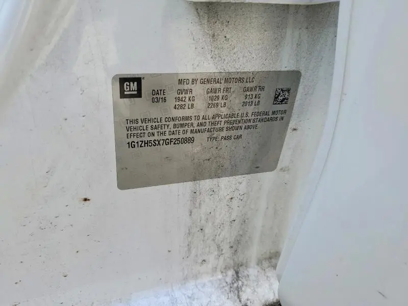 2016 CHEVROLET MALIBU PREMIER  