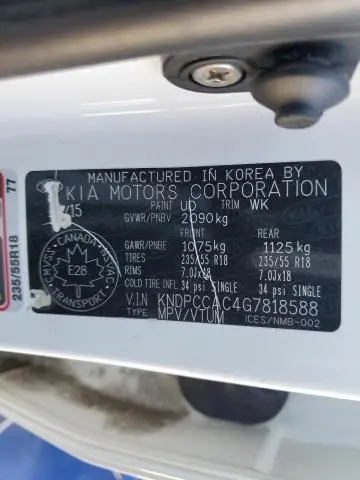 2016 KIA SPORTAGE EX  