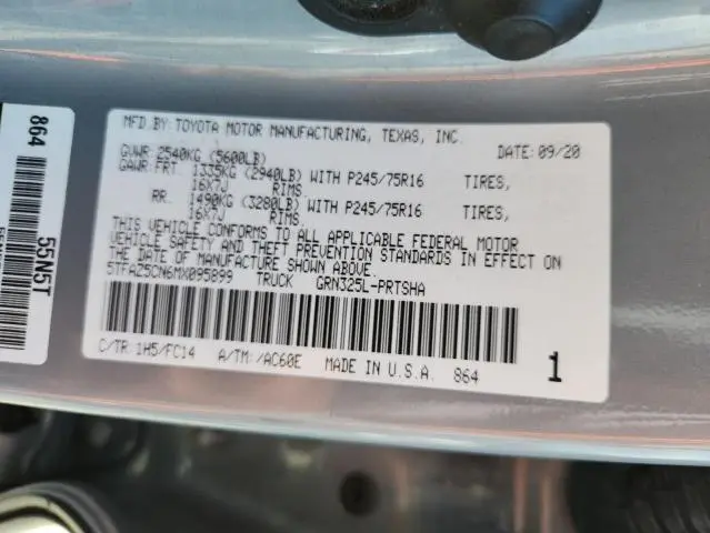2021 TOYOTA TACOMA DOUBLE CAB  