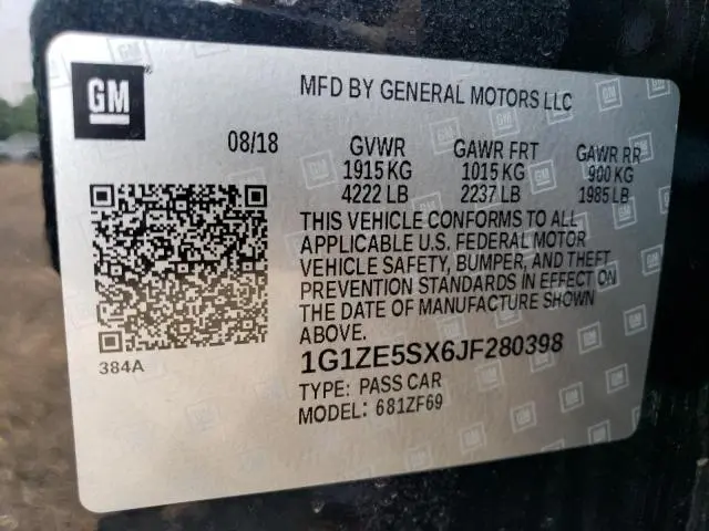 2018 CHEVROLET MALIBU PREMIER