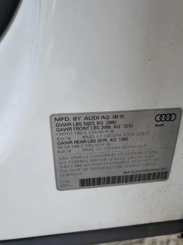 2016 AUDI Q5 PREMIUM