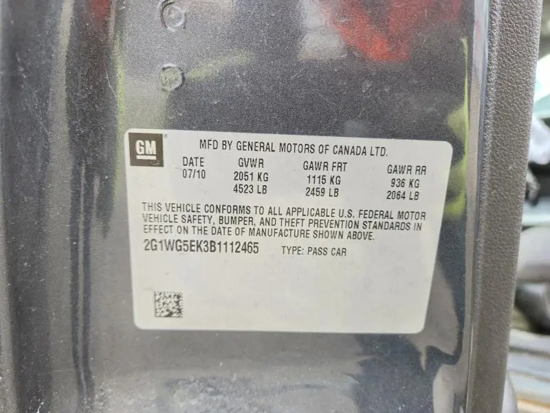 2011 CHEVROLET IMPALA LT  