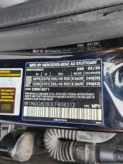 2020 MERCEDES-BENZ GLC 300  