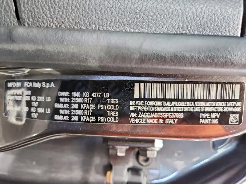 2016 JEEP RENEGADE LATITUDE  
