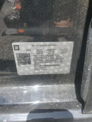 2019 CHEVROLET SONIC PREMIER  