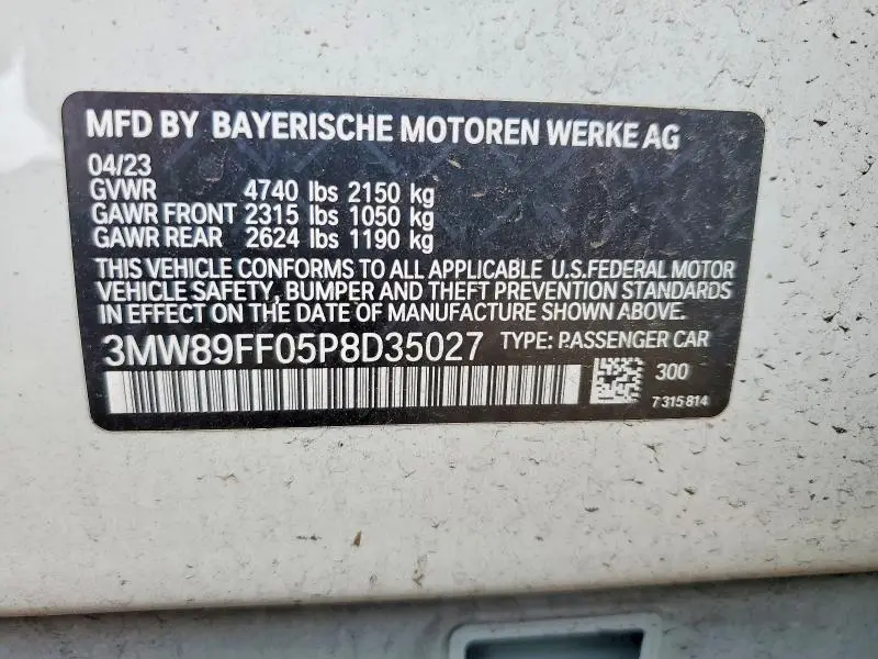 2023 BMW 330XI   