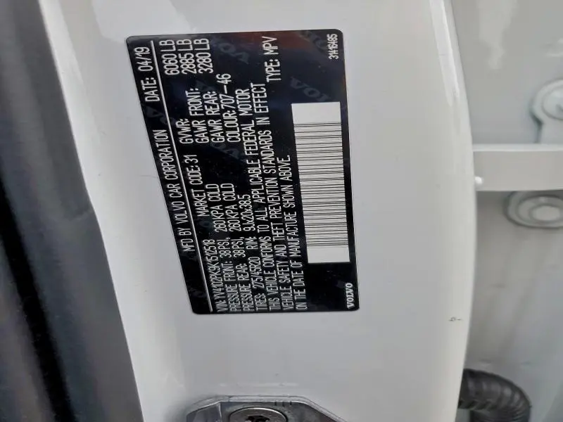 2019 VOLVO XC90 T5 MOMENTUM  