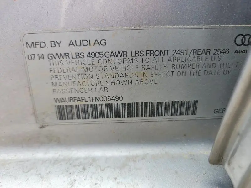 2015 AUDI A4 PREMIUM  