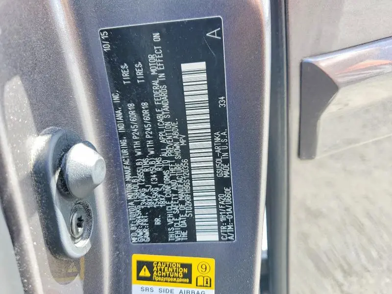 2016 TOYOTA HIGHLANDER LE PLUS  