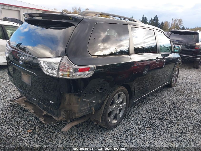 2012 TOYOTA SIENNA SE 8 PASSENGER