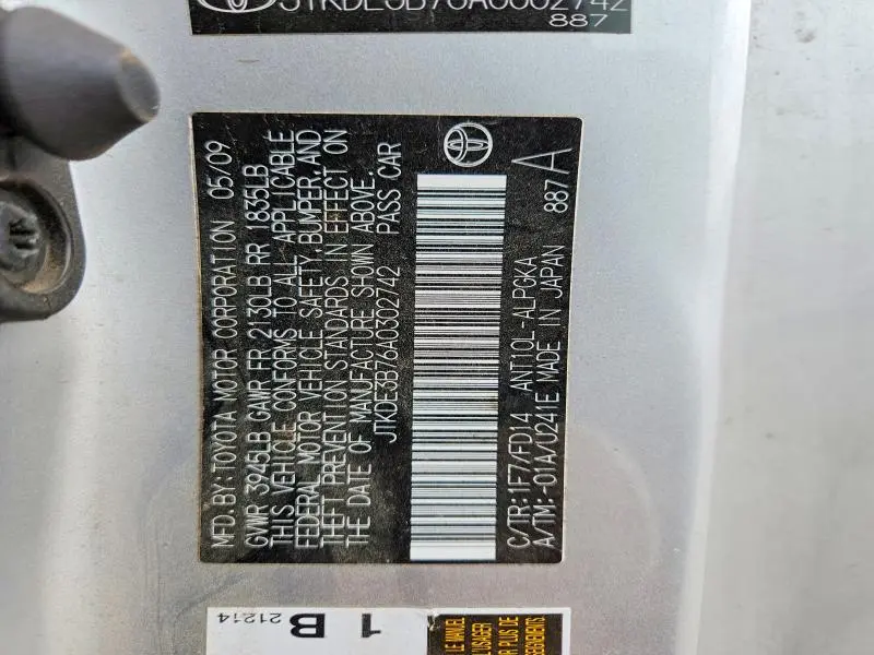 2010 SCION TC BASE  