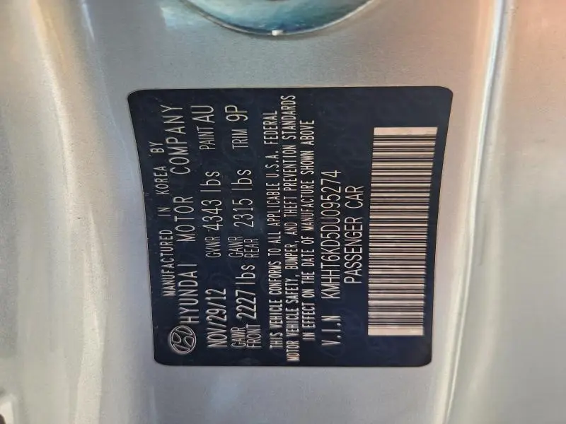 2013 HYUNDAI GENESIS COUPE 2.0T  