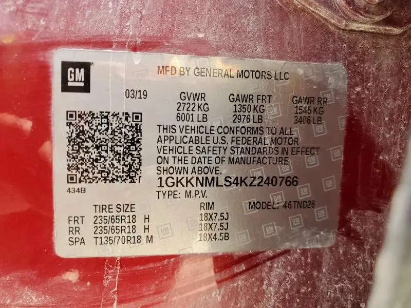 2019 GMC ACADIA SLT-1  