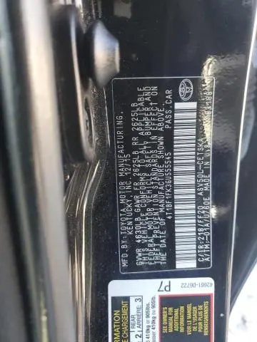 2016 TOYOTA CAMRY LE  