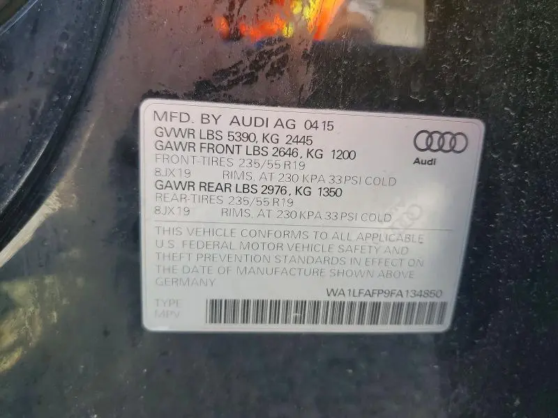 2015 AUDI Q5 PREMIUM PLUS  