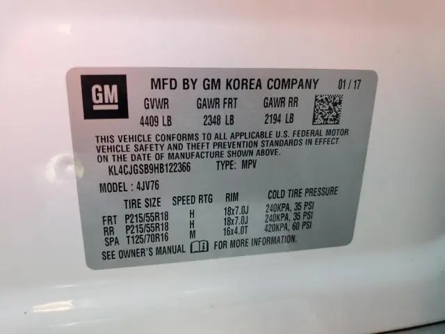 2017 BUICK ENCORE ESSENCE  