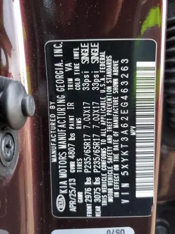 2014 KIA SORENTO LX  