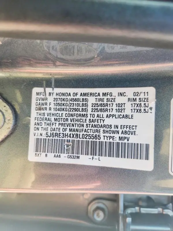 2011 HONDA CR-V SE  