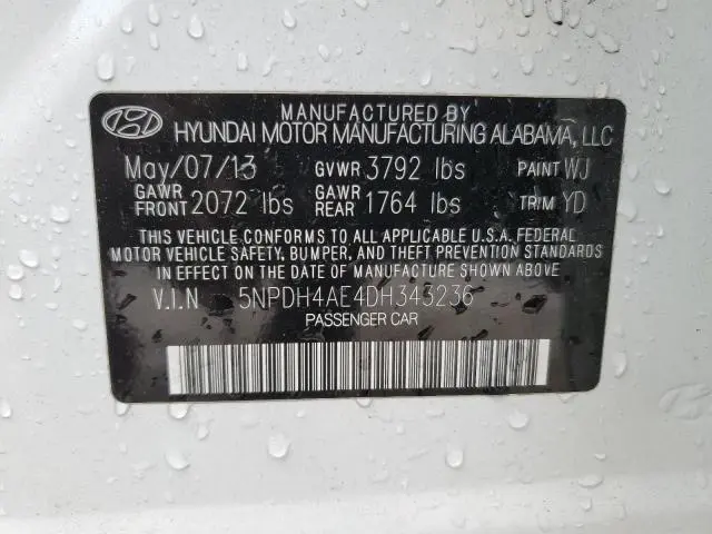 2013 HYUNDAI ELANTRA GLS
