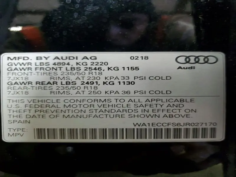 2018 AUDI Q3 PREMIUM  