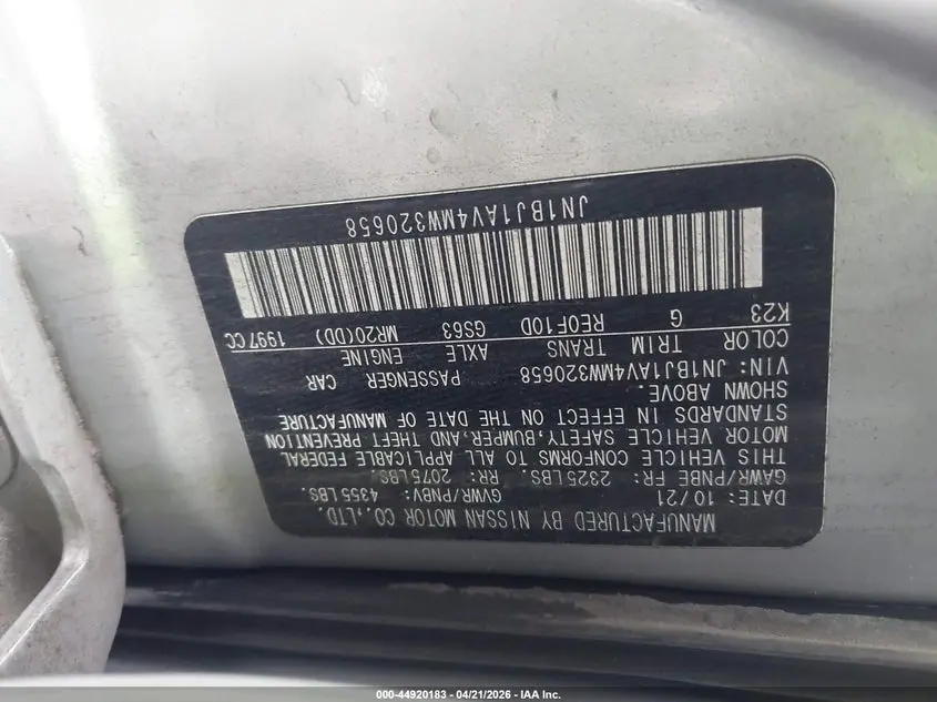 2021 NISSAN ROGUE SPORT S FWD XTRONIC CVT
