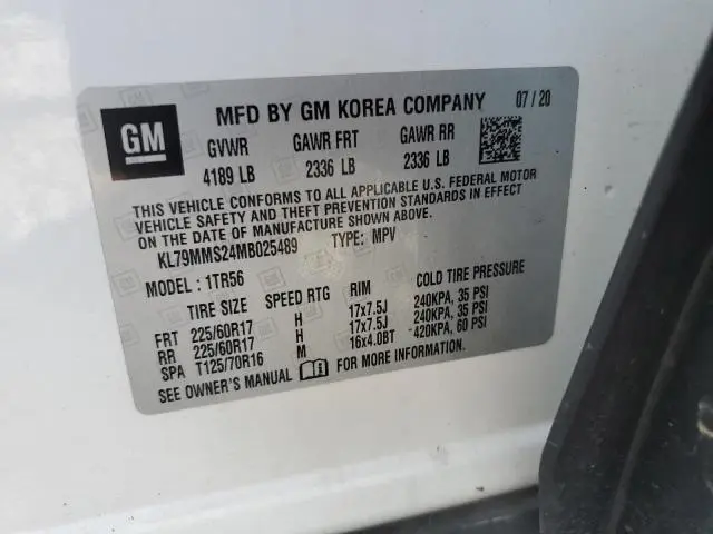 2021 CHEVROLET TRAILBLAZER LS  