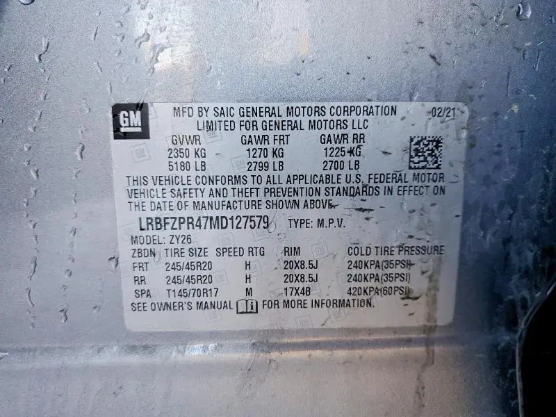 2021 BUICK ENVISION ESSENCE  