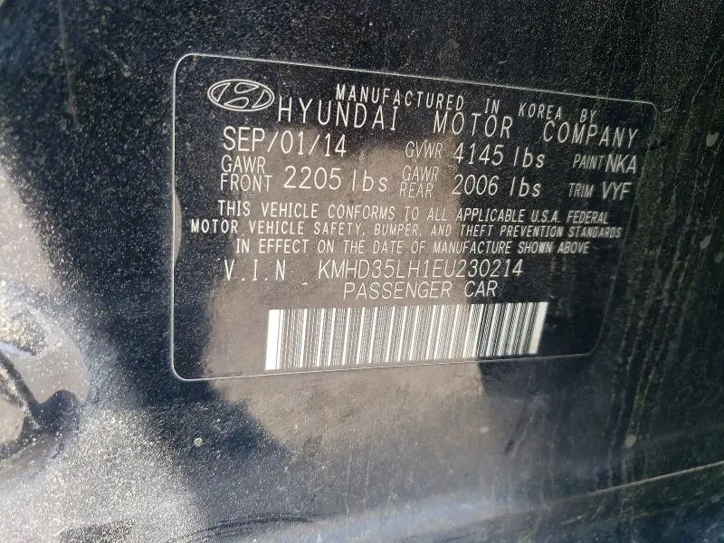 2014 HYUNDAI ELANTRA GT BASE  