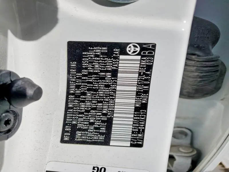 2018 TOYOTA COROLLA L  