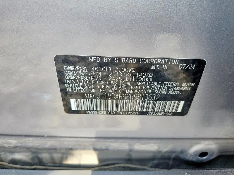 2024 SUBARU WRX PREMIUM  