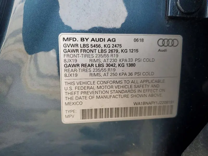 2018 AUDI Q5 PREMIUM PLUS  