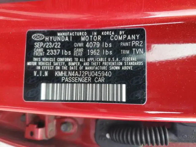 2023 HYUNDAI ELANTRA LIMITED  