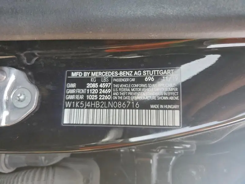 2020 MERCEDES-BENZ CLA 250 4MATIC  