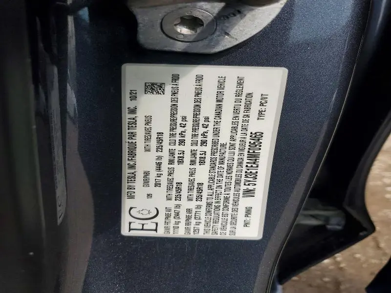 2021 TESLA MODEL 3   