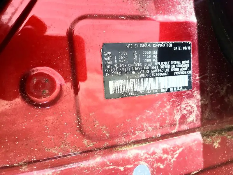 2019 SUBARU LEGACY 2.5I PREMIUM  