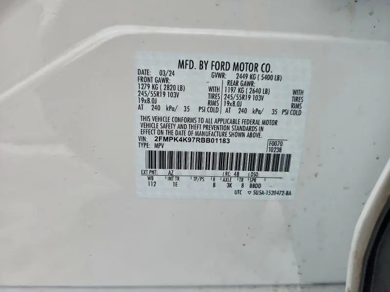 2024 FORD EDGE TITANIUM  