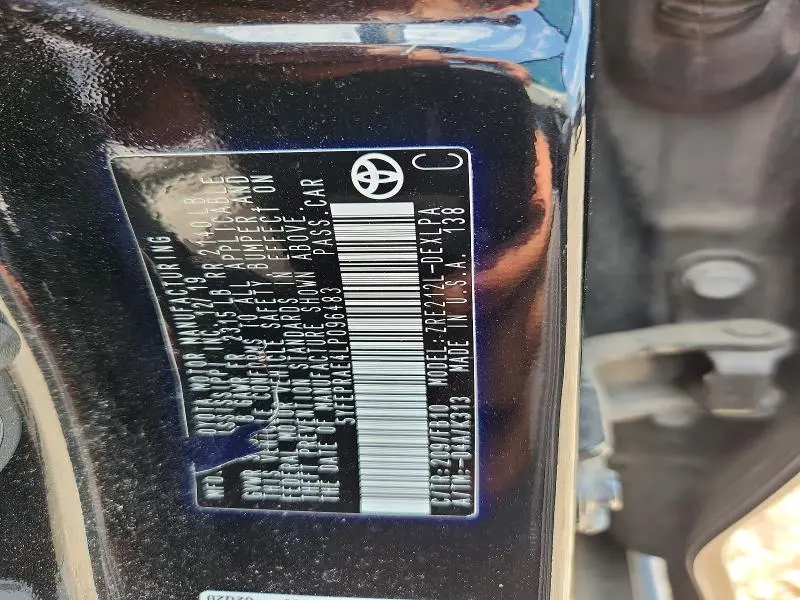 2020 TOYOTA COROLLA LE  