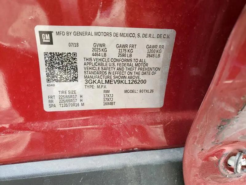 2019 GMC TERRAIN SLE  