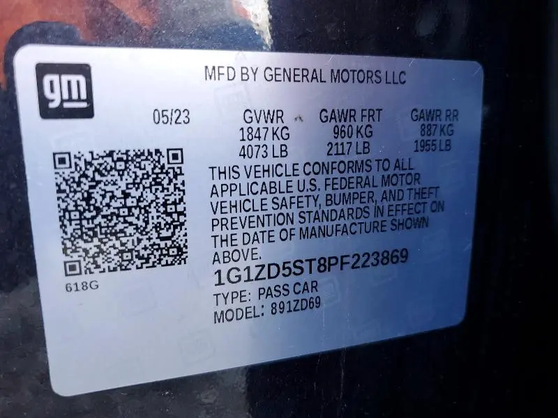 2023 CHEVROLET MALIBU LT  