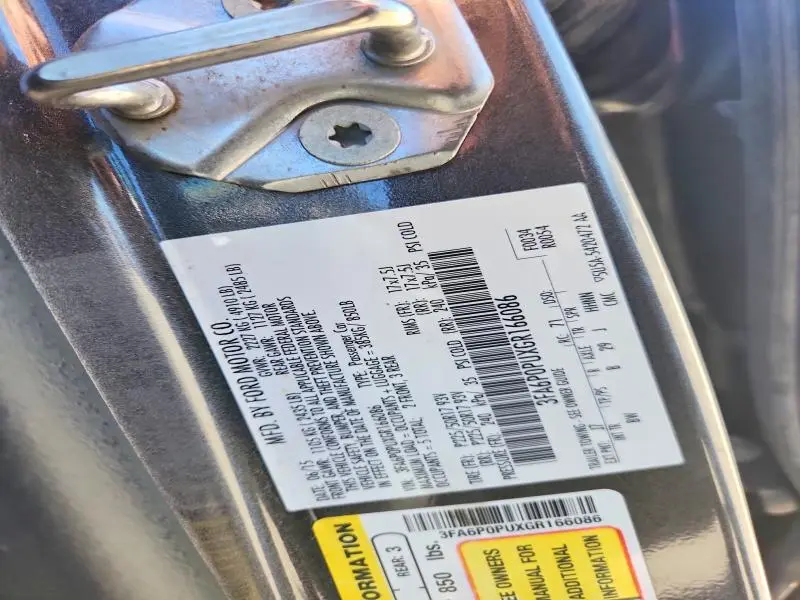 2016 FORD FUSION SE PHEV  