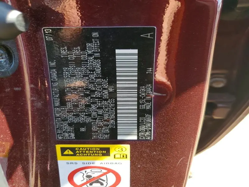 2013 LEXUS RX 350 BASE  