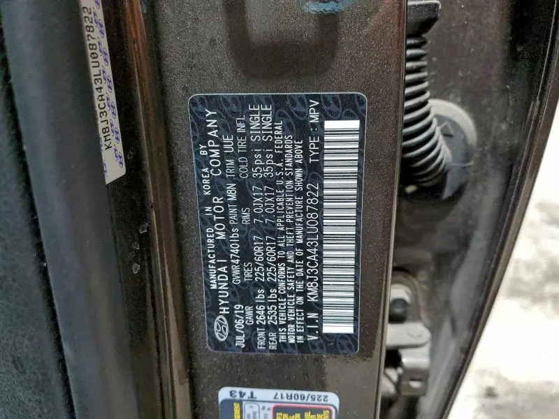 2020 HYUNDAI TUCSON LIMITED  