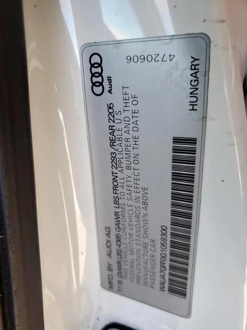 2016 AUDI A3 PREMIUM  