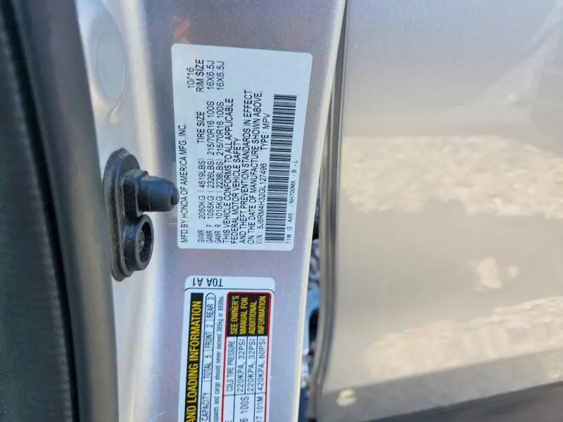 2016 HONDA CR-V LX  